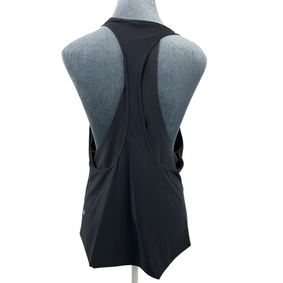 Lululemon Black Size 8 Sculpt Tank II Top Sheer Mesh Panels Women's Workout - Picture 8 of 10